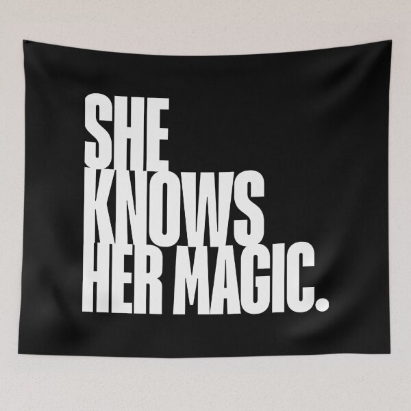 Item preview, She Knows her Magic Quote, Feminist, Girl Power, Self Worth designed and sold by Magic Love Art Print.