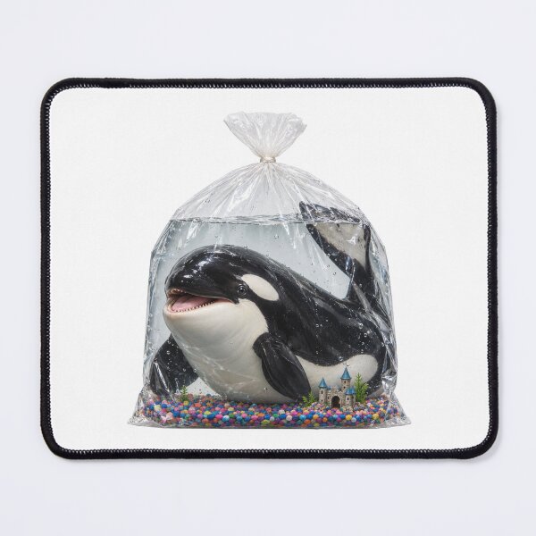 Item preview, Orca Whale In A Pet Store Fish Bag designed and sold by The Mellonaire.