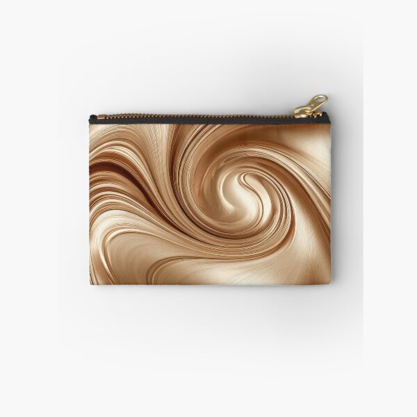 Item preview, Abstract Metallic Gold Silk Swirl and Wave designed and sold by MargaretWiktor.