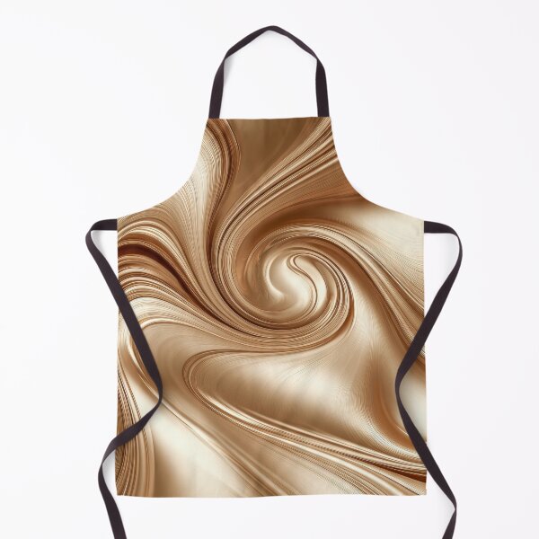 Item preview, Abstract Metallic Gold Silk Swirl and Wave designed and sold by MargaretWiktor.
