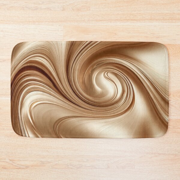 Item preview, Abstract Metallic Gold Silk Swirl and Wave designed and sold by MargaretWiktor.