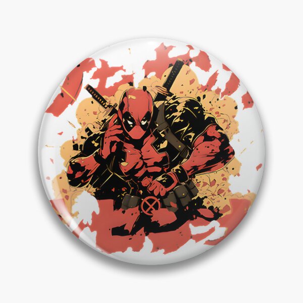 Artikelvorschau, Auffälliges, von Deadpool inspiriertes Grafikdesign mit einem beliebten Comic-Antihelden für Fans und Geschenkliebhaber entworfen und verkauft von CharleyDraws.
