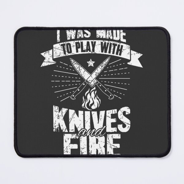 Item preview, Bold Chef Design Featuring Knives and Fire for Culinary Enthusiasts designed and sold by thiefofblood0w0.