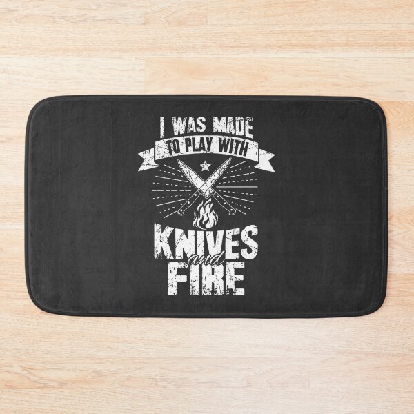 Item preview, Bold Chef Design Featuring Knives and Fire for Culinary Enthusiasts designed and sold by thiefofblood0w0.