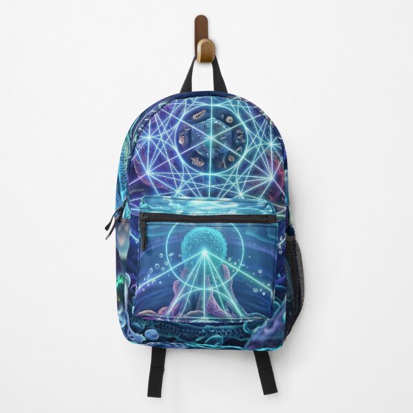 Item preview, Sacred Geometry Metatron Cube In Aquatic Microcosm designed and sold by monkeybusiness.pt.