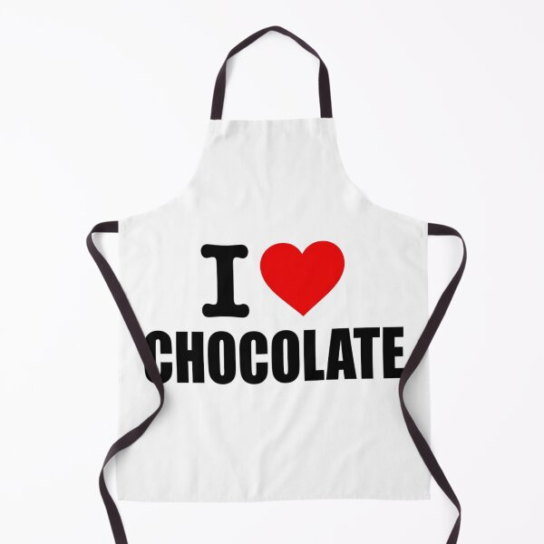 Item preview, I Heart Chocolate Red Heart Graphic Typography For Chocoholic Dessert Lover designed and sold by raedattia.