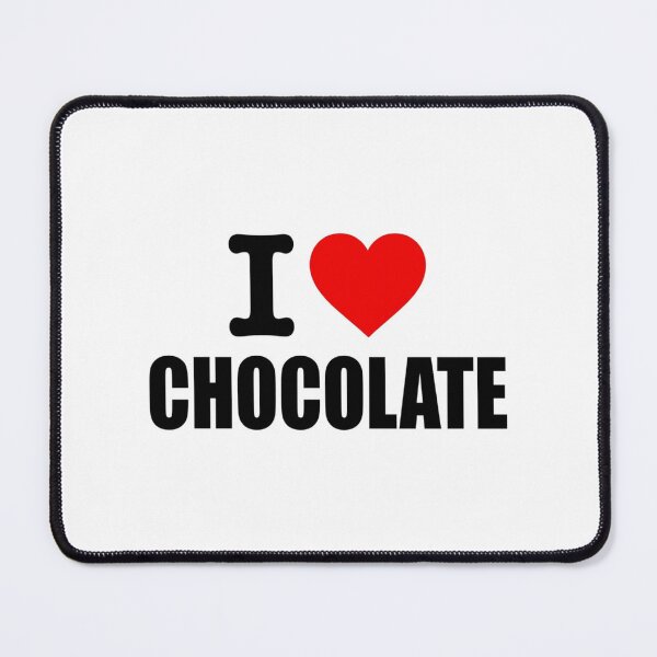Item preview, I Heart Chocolate Red Heart Graphic Typography For Chocoholic Dessert Lover designed and sold by raedattia.