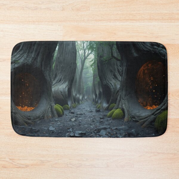 Item preview, Ancient Alien Valley With Glowing Hollow Trees designed and sold by monkeybusiness.pt.