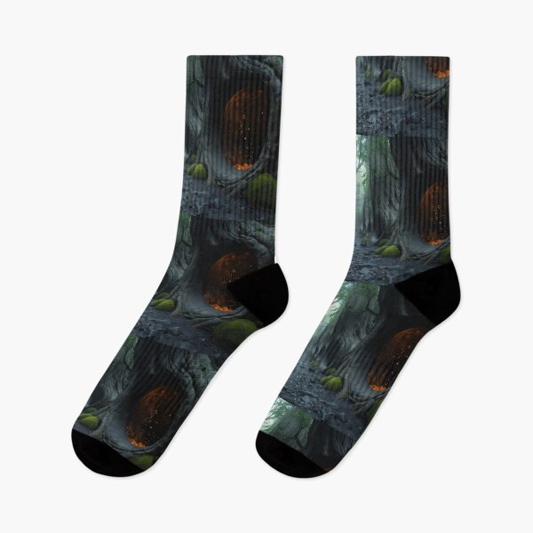 Item preview, Ancient Alien Valley With Glowing Hollow Trees designed and sold by monkeybusiness.pt.