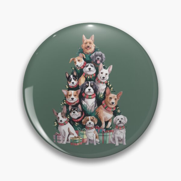 Item preview, christmas tree made of dogs  designed and sold by 123ks.