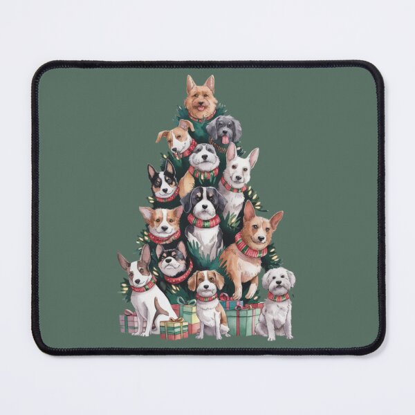 Item preview, christmas tree made of dogs designed and sold by 123ks.