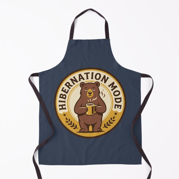 Item preview, Vintage Hibernation Mode Badge with Coffee Bear designed and sold by Rariks.