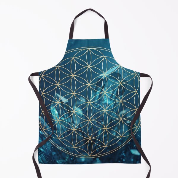 Item preview, Golden Flower Of Life Over Deep Underwater Crystals designed and sold by monkeybusiness.pt.