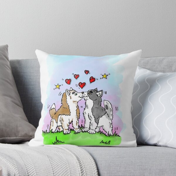 Item preview, Cute huskies in love designed and sold by RoseWolfGifts.