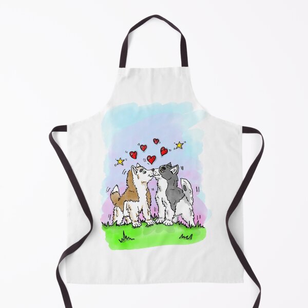 Item preview, Cute huskies in love designed and sold by RoseWolfGifts.