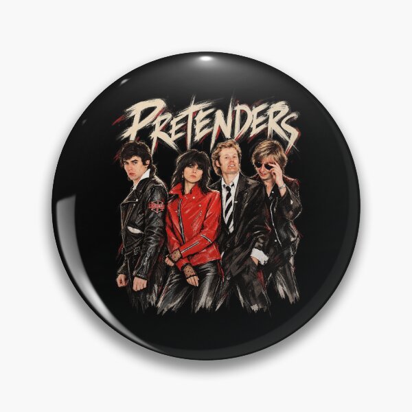 Item preview, The Pretenders Vintage 80s New Wave Rock Band Retro Style designed and sold by Jadegothgobby.