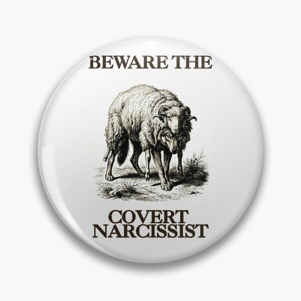 Item preview, Beware The Covert Narcissist Wolf In Sheep's Clothing Narcissistic Abuse  designed and sold by QuirkyGuacamole.