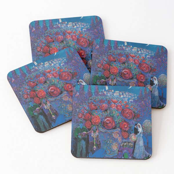 Aperçu de l'œuvre Marc Chagall - Fleurs de mariage créée et vendue par Matari-matari.