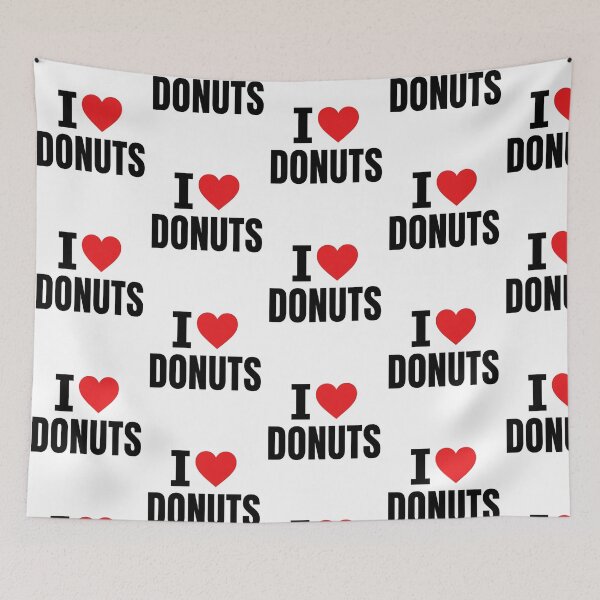 Item preview, I Heart Donuts Red Heart Graphic Typography For Doughnut Fan And Foodie designed and sold by raedattia.