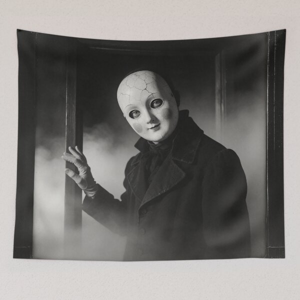 Item preview, Porcelain Doll Mask Silent Horror Portrait designed and sold by The Mellonaire.