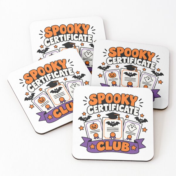 Item preview, Spooky Certificate Club Certified Halloween Fan designed and sold by CleanDecor.