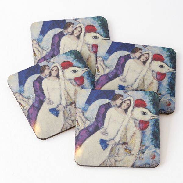 Item preview,  Les mariés de la Tour Eiffel peint par l'artiste Marc Chagall entre 1938 et 1939 designed and sold by Matari-matari.