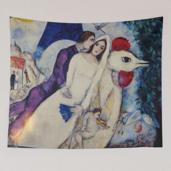 Item preview,  Les mariés de la Tour Eiffel peint par l'artiste Marc Chagall entre 1938 et 1939 designed and sold by Matari-matari.