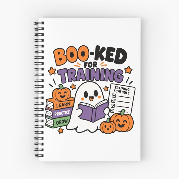 Item preview, Boo-Ked For Training Spooky Fitness Humor designed and sold by CleanDecor.