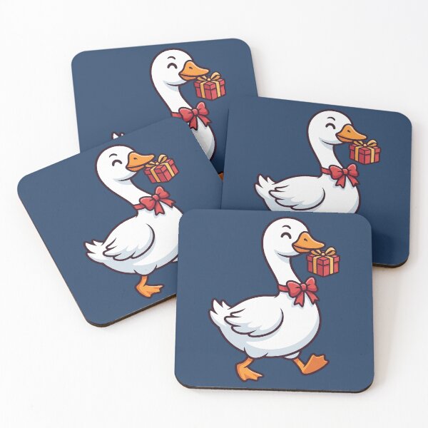 Item preview, Christmas Silly Goose with Gift and Bow designed and sold by Rariks.