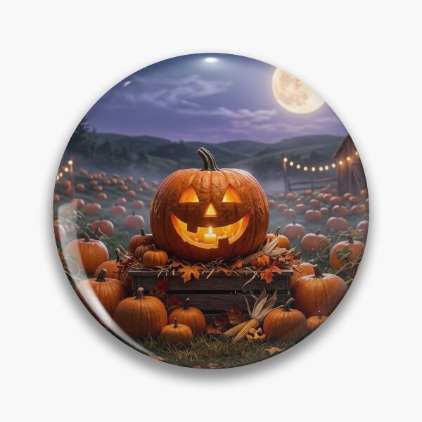 Item preview, Big scary pumpkin and a pumpkin patch designed and sold by Stevercortinas.