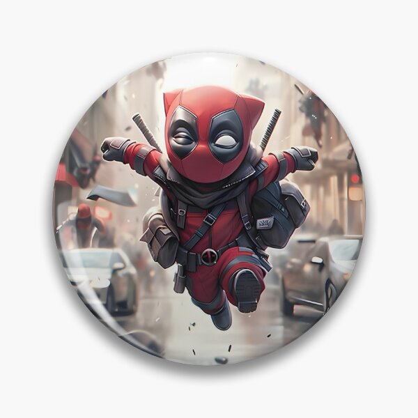 Artikelvorschau, Niedliche Deadpool-Charakter-Sonderdesign-Illustration in Kinderversion entworfen und verkauft von Estélle Foncé.