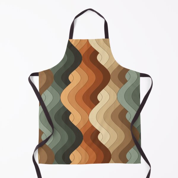 Item preview, Groovy 70s Wavy Swirl Pattern — Retro Earthy Lines Art designed and sold by LYAN-STORE.