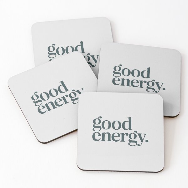 Item preview, Good Energy. – Minimalist Positive Vibes Quote designed and sold by Jollys-ArtShop.