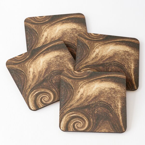 Aperçu de l'œuvre Art en relief marbré tourbillonnant en bronze liquide créée et vendue par Piotrek0001.