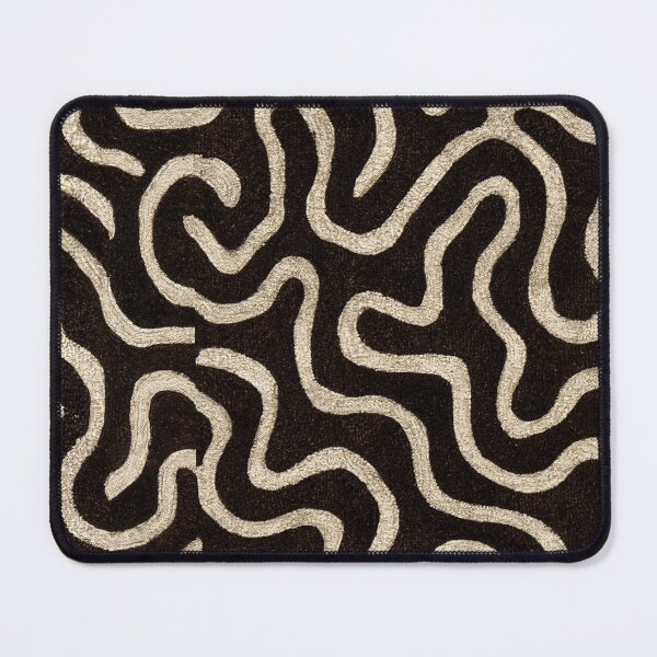 Item preview, Black and Gold Organic Labyrinth Line Art designed and sold by Piotrek0001.