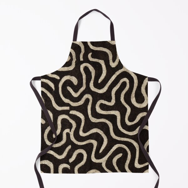 Item preview, Black and Gold Organic Labyrinth Line Art designed and sold by Piotrek0001.