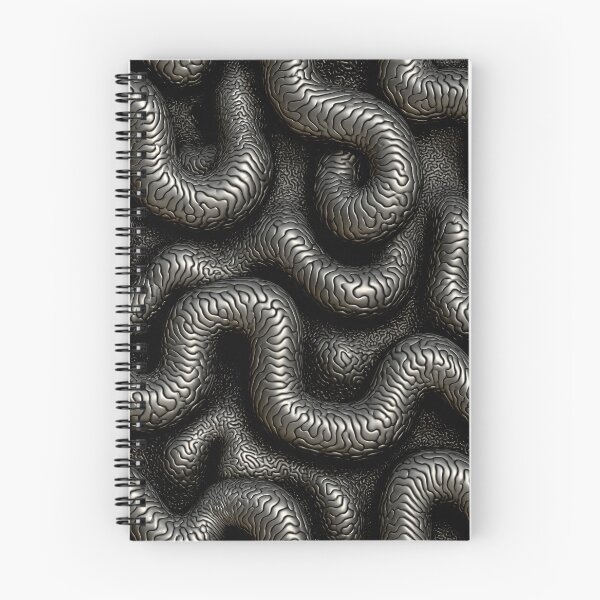 Item preview, Metallic Gunmetal Worm Track Relief Pattern designed and sold by Piotrek0001.