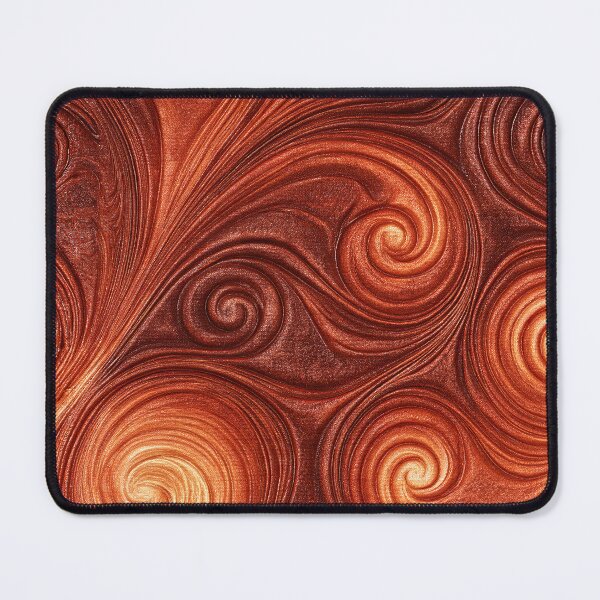 Item preview, Amber Copper Swirling Fluid Vortex Art designed and sold by Piotrek0001.