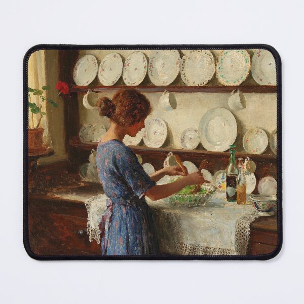 Item preview, Vintage Kitchen Wall Art, The Lady of the House Print, William Henry Margetson designed and sold by RickE.