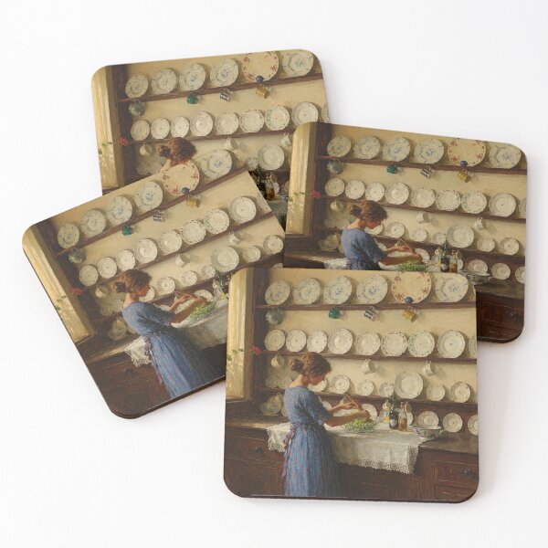Item preview, Vintage Kitchen Wall Art, The Lady of the House Print, William Henry Margetson designed and sold by RickE.