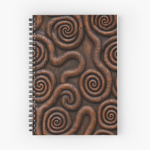 Item preview, Carved Wood Spiral Coil Vermiculation Art designed and sold by Piotrek0001.