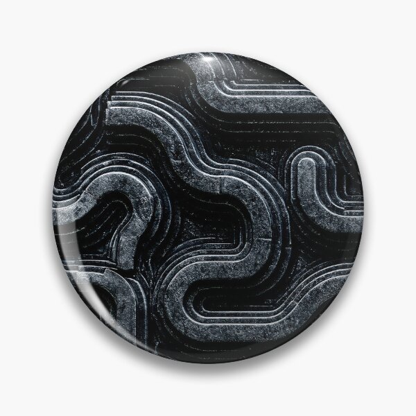 Item preview, Midnight Slate Organic Squiggly Groove Pattern designed and sold by Piotrek0001.