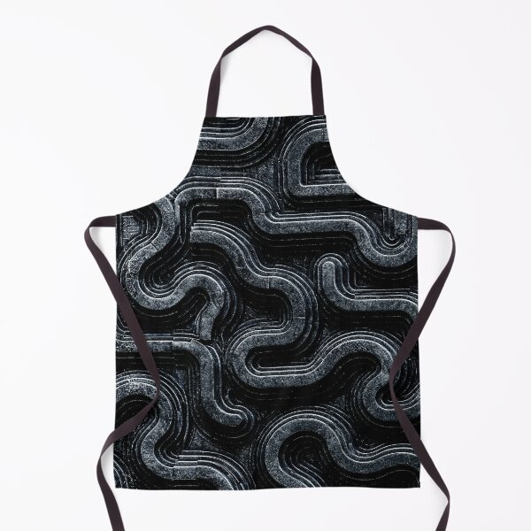Item preview, Midnight Slate Organic Squiggly Groove Pattern designed and sold by Piotrek0001.