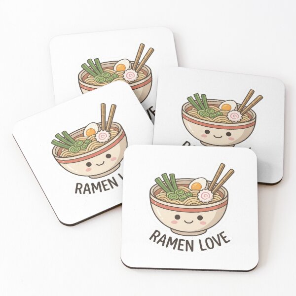 Item preview, Cute Kawaii Ramen Love Noodle Bowl designed and sold by RradhaDesigns.