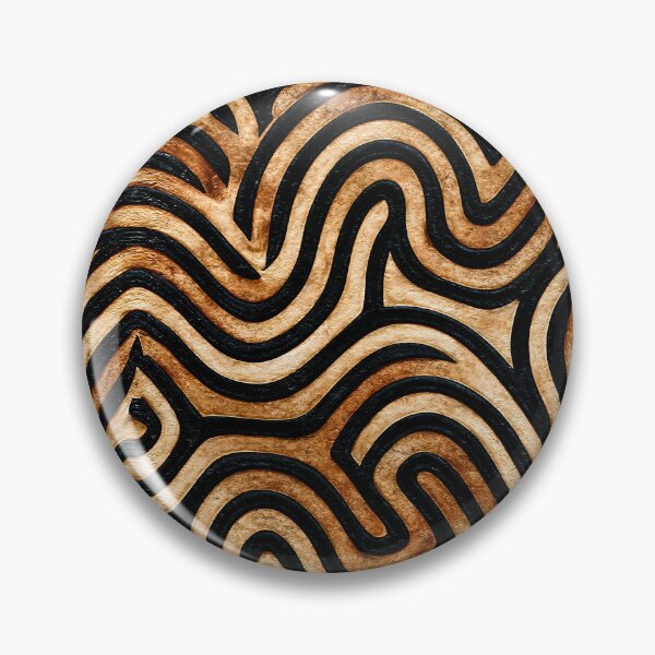 Item preview, Golden Amber and Black Labyrinth Line Art designed and sold by Piotrek0001.