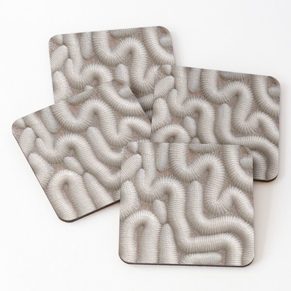 Item preview, Ivory Meandering Tubular Curve Relief Art designed and sold by Piotrek0001.