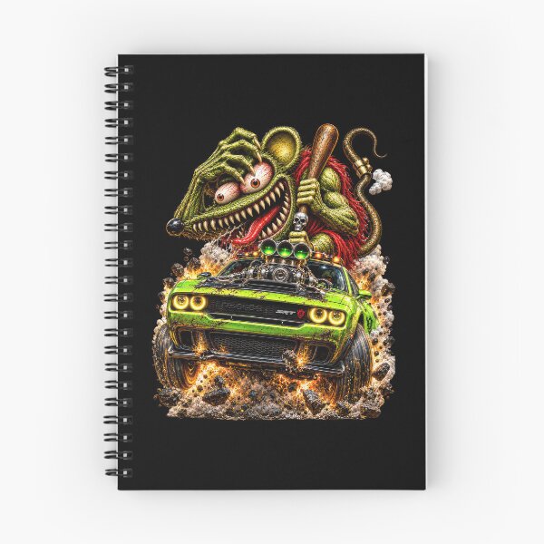 Item preview, Supercharged Green Muscle Car – Wild Rat Monster Hot Rod designed and sold by artistwill.