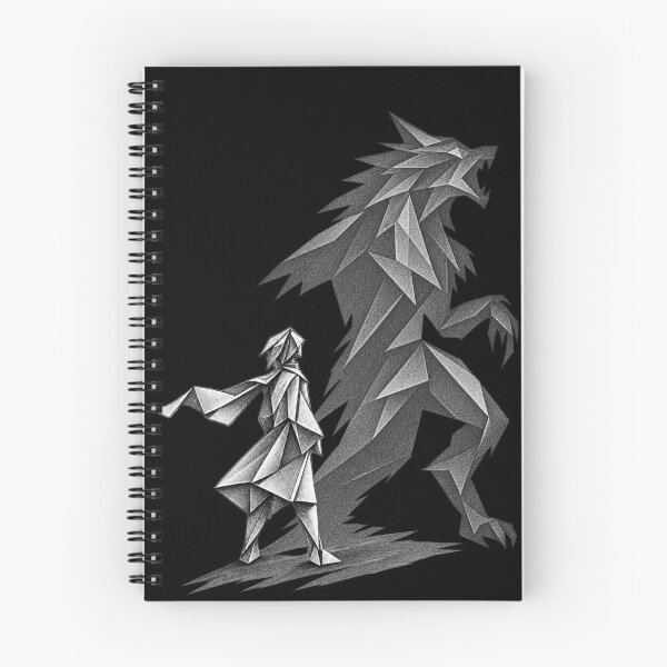 Item preview, Origami Werewolf Shadow – Dark Fantasy Paper Art - PLUSHIWORLD designed and sold by PLUSHIWORLDtm.