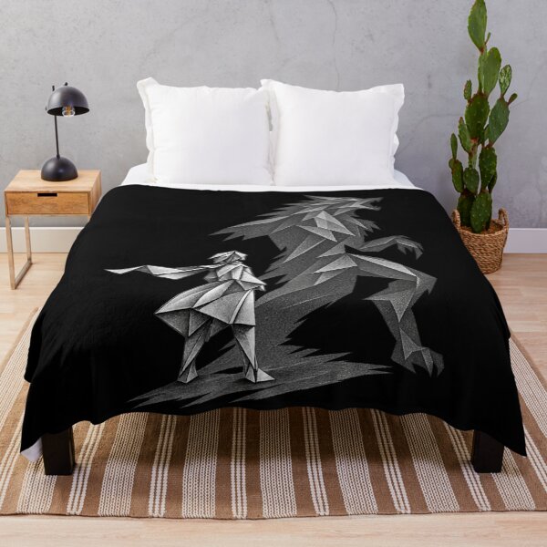 Artikelvorschau, Origami-Werwolf-Schatten – Dunkle Fantasy-Papierkunst – PLUSHIWORLD entworfen und verkauft von PLUSHIWORLDtm.