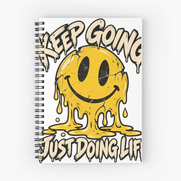 Item preview, Keep Going Just Doing Life Melting Smiley Face T-Shirt Design designed and sold by KIDEnia.